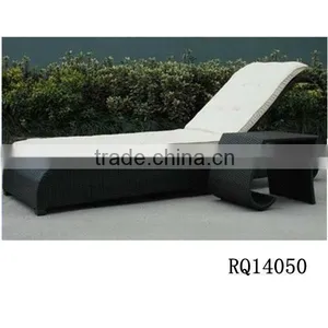 Beach Chair Sunbed Outdoor Furniture PE Rattan With Cushion thumbnail-1