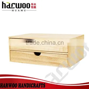 Pine Wood Unfinished Decorated Box,simple Wooden Display Box With Layers,custom Wooden Storage Box thumbnail-1