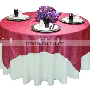 100%polyester Tablecloth, Banquet/hotel Table Cover, Satin Table Overlay thumbnail-1