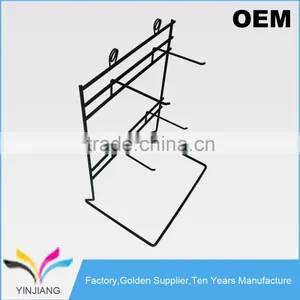 High Quality Hangzhou Factory Metal Wire Hanging Counter Stand With Hooks thumbnail-2