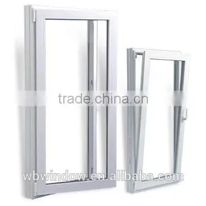 Best Price of UPVC Tilt and Turn Kitchen Glass Window,,uPVC Framed Single Glazed Tilt and Turn Window thumbnail-1