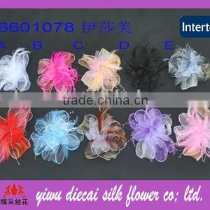 Fashionable Hair Decorative Fabric Flower thumbnail-1