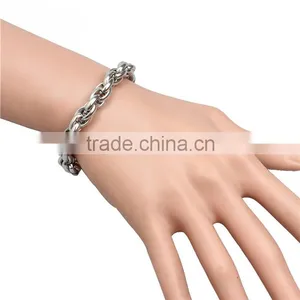 Fashionable Jewelry Simple Style Natural Color 316l Stainless Steel Men Bracelet Supplier's Choice thumbnail-4