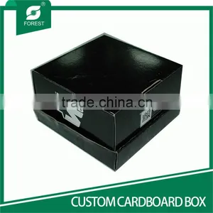 HIGH QUALITY BLACK SHOE PACKING BOX FOLDING CARDBOARD BOXES thumbnail-4