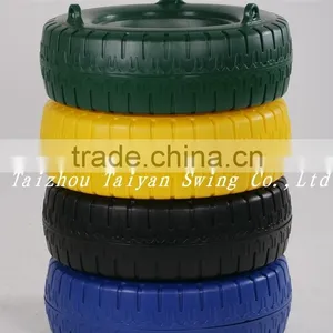 Outdoor Tyre Swing With Chains thumbnail-1