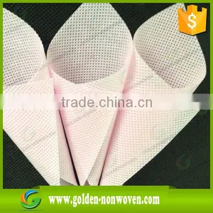 Black /white Nonwoven Cross Design Fabric, pp Cambrelle, pp Spunbond Non Woven Fabric for Shoe Lining thumbnail-2