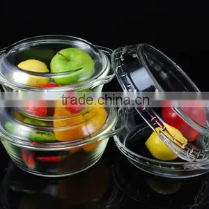 800ML Transparent High Borosilicate Glass High Temperature Resistance Non-poisonous Environmental Protection Dinner Wares thumbnail-1