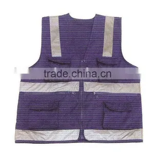 High Visibility Waistcoat/safety Garment/reflective Cotton Clothing/high Visibility Waistcoat thumbnail-1