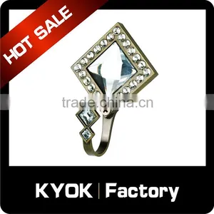 KYOK Fashionable Acrylic Diamond Shape Curtain Finials,goods Curtain Wall Hooks,concrete Wall Hooks thumbnail-1