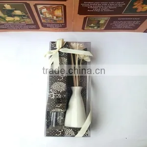 Decorative Aroma Ceramic Sola Flower Fragrance Diffuser With Rattan Sticks thumbnail-1