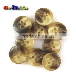 13mm(20L) Fashion Resin Grain Buttons 4 Holes Sewing Craft DIY Accessories For Bag Shoe Garment #FLN006-13B thumbnail-3