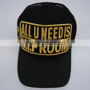 Fashion 5 Panel Polyester Fabric Foam Mesh Trucker Caps thumbnail-2
