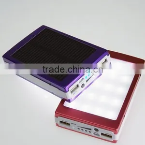 50000mAh Solar Panel Power Bank External Charger Battery Cell Phone Black 2USB thumbnail-2