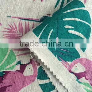 10s*10s High Quality Printed Linen Viscose Blend Fabric thumbnail-2
