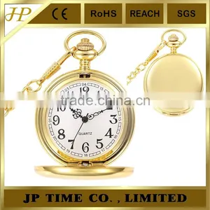 Empty Pocket Watch Quartz Gold Japan Movement Pocket Watch thumbnail-1