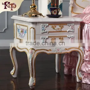 2016 Europe Royal Style Bedroom Furniture Design Bedstand for Lighting Two Doors thumbnail-1