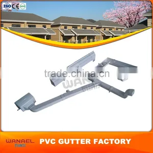 Guangzhou Building Material Wanael 5.2K,7K PVC Rectangular Rainwater Gutter,Gutter Hooks Supplier's Choice thumbnail-1