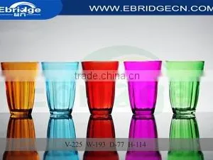 A Variety of Colored Glass Water Cups thumbnail-1