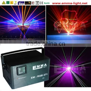 NEW 40KPPS High Power 5W 5000mW RGB Full Color Aniamtion Laser Ligh With ILDA,Indoor &outdoor Laser Projector thumbnail-1