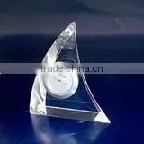 Pyramid Crystal Clock for Office Decoration thumbnail-1