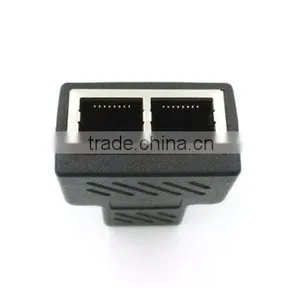 RJ45 Female to Female Network Adapter 1 to 2 Port Female CAT 5/CAT 6 LAN Ethernet Socket Connector thumbnail-3