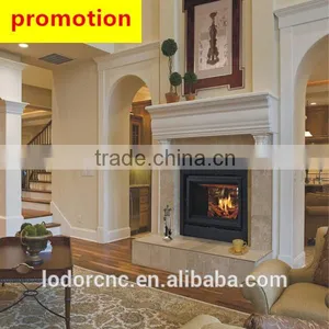 2 Sided Corner Wooden Fireplace thumbnail-1