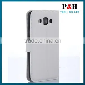 China Made Leather Flip Case For Samsung Galaxy E7 Smart Cover thumbnail-2