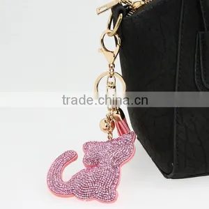 Wholesale Animal Tassel Keychains Car Keychain Bag Leather Keychain thumbnail-6
