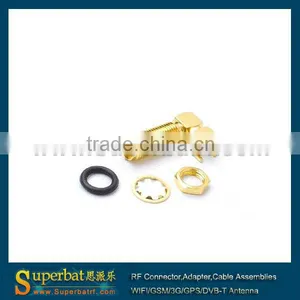 SMA PCB Mount Connector Female Bulkhead Right Angle Type Wholesale thumbnail-1