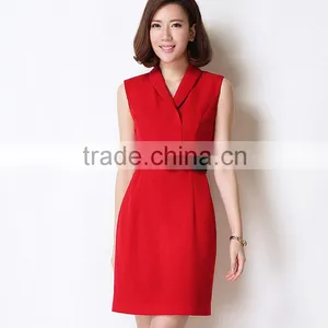 2016 Summer Long Patter Profeshional Dress For Women V-neck thumbnail-1