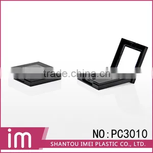 Single Retangular Black Pressed Powder Case With Mirror -IM-PC3010 thumbnail-2