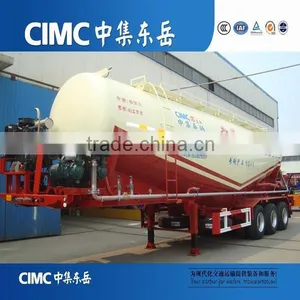 CIMC Compressor and Diesel Engine 55CBM Bulk Cement Silo Tanker Trailer thumbnail-5