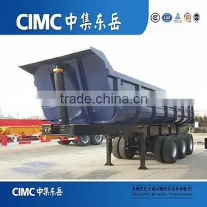 3 Axles 50 Tons U Shape Rear Lifting Tipping Tractor Trailer thumbnail-4