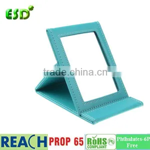 ESD PU Leather Folding Travel Mirror thumbnail-3