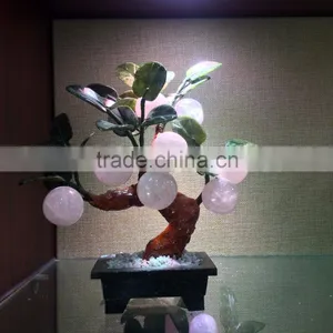 Precious Beautiful Rose Crystal Trees Ornaments thumbnail-1