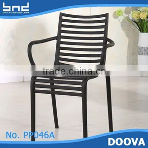 Plastic Armchair Outdoor Garden Chair Plastic Stackable Chair thumbnail-3