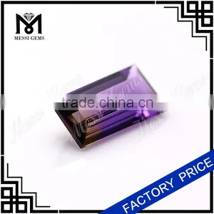 Best Selling Quartz Ametrine Baguette Cut Amethrine Gem For Jewelry thumbnail-4