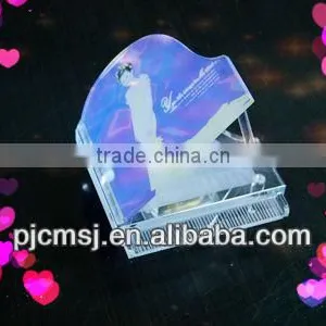 Hot Selling Crystal Music Box Glass Musical Instrument for Gift or Christmas Decoration thumbnail-1