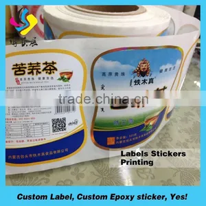 Self Adhesive Customized Full Color Printed Fastfood Packaging Labels thumbnail-2