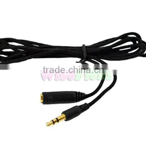 150cm 1.5m 3.5mm Jack Male to Female Aux Cable Cord Stereo Audio for PC IPod MP3 thumbnail-6