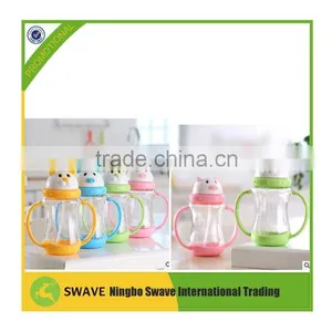 2016 Hot Sell Baby Drinking Plastic Cups 180cc Baby Bottle Straw With Handle P76750 thumbnail-6
