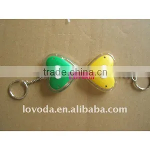 Fashional Heart Shaped Led Keychain Light With Customer's Logo JLP-018 thumbnail-1