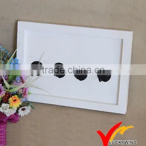 Vintage White Wooden Key Hooks thumbnail-1