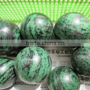 2015 Factory Direct Customed Natural Ruby Zoisite Ball Sphere thumbnail-1