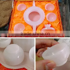 White Crystal Marble Bowl Set for Gift thumbnail-5