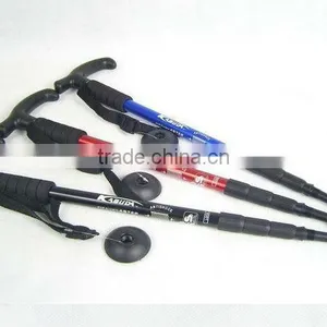 KABUDA T Stype Aluminum Alloy Trekking Pole Four Shock Absorbers Crutches UDTEK01497 thumbnail-1