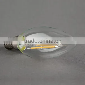 Mingshuai Chandelier LED Filament Bulb Candelebra C35 Full Glass Lamp 2W E14 Dimmable thumbnail-3