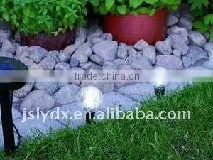 Solar LED Crackle Glass Globe-7CM .(3pcs/set) thumbnail-1