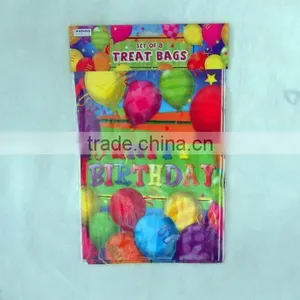High Density Polyethylene Colorful Happy Birthday Plastic Candy Bag for Kids thumbnail-5