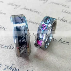 Fashion Jewlery 2015 Canada Camo Inlay Titanium Rings ,Titanium Engagement Ring For Girls thumbnail-2